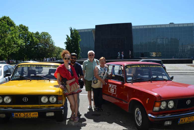 Touring Warsaw by vintage car