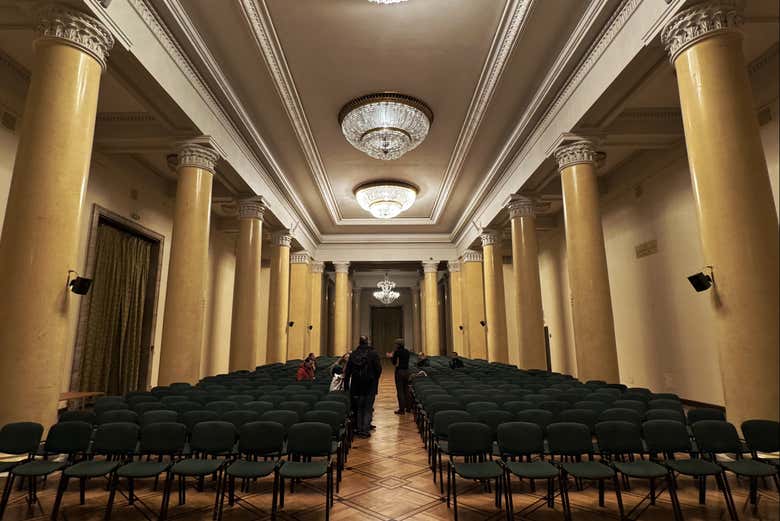 Interior del Palacio de la Cultura y la Ciencia