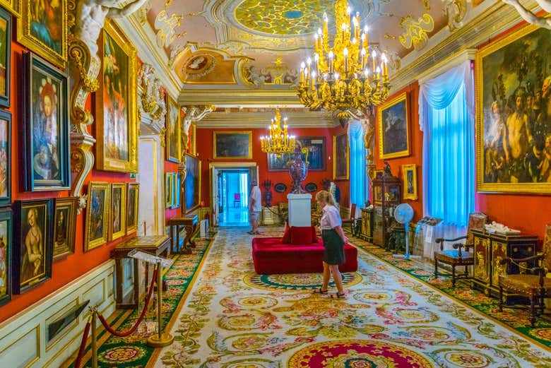 Una de las salas del palacio