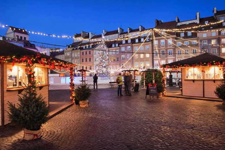 Mercadillo de Navidad en Varsovia