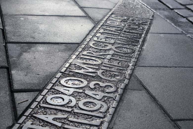 Part of the wall that surrounded the Jewish Ghetto in Warsaw