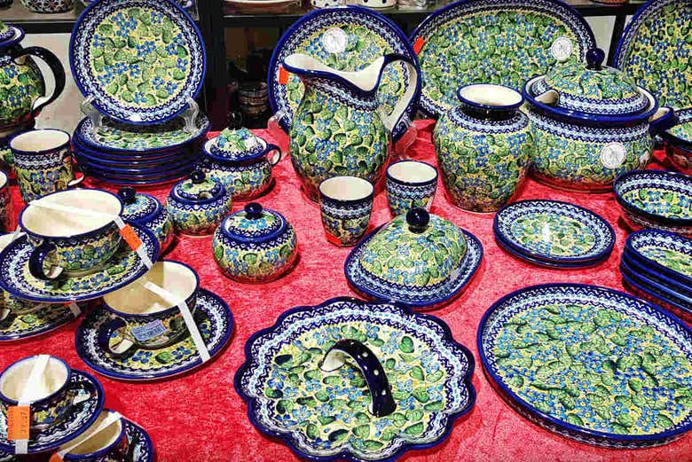 Piezas de cerámica acabadas