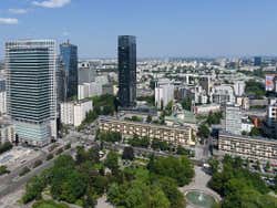 Point de vue du Palais de la Culture et de la Science