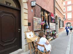 Negozio di souvenir a Varsavia