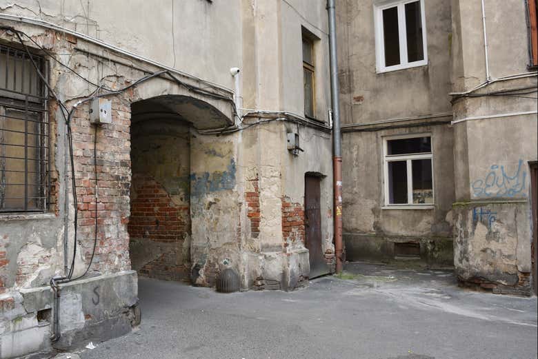 Uno dei cortili del quartiere Praga