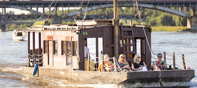 Passeio de barco pelo Vístula ao anoitecer com bebida