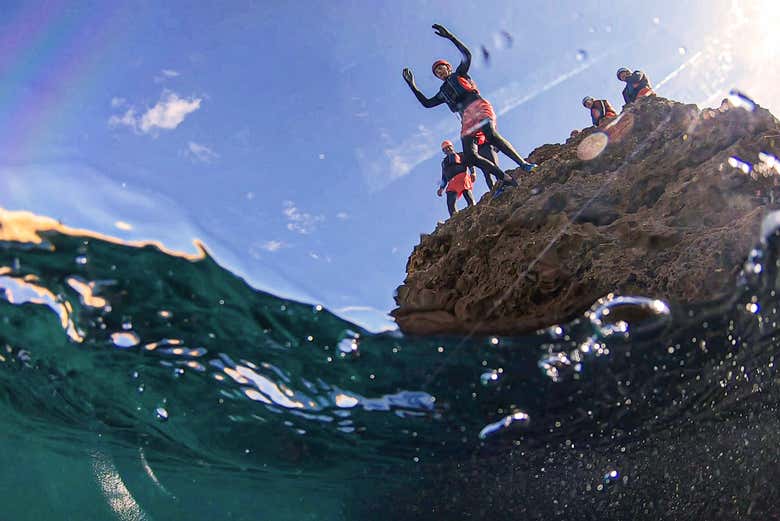 Having a blast during the tour