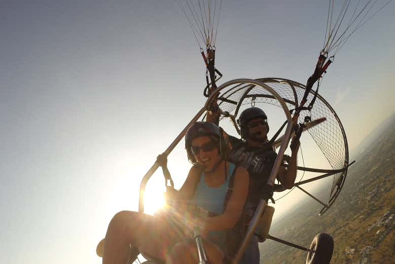 Foto no paramotor