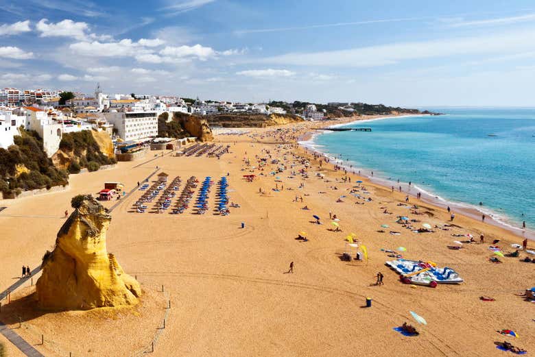 La playa de Albufeira