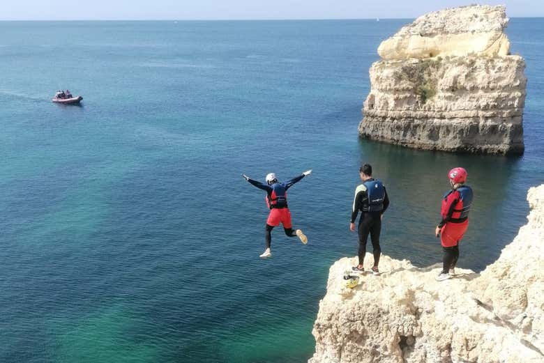 Jumping from the cliffs