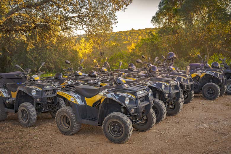 Quads preparados para la ruta