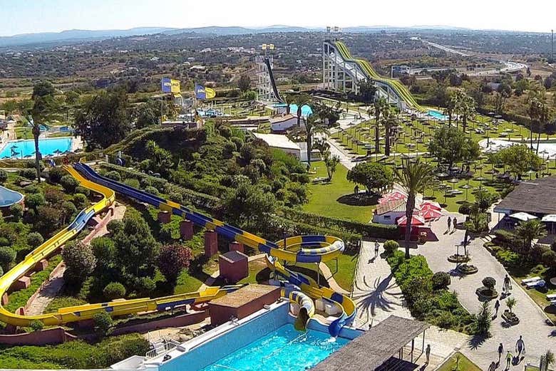 Aqualand dall'alto