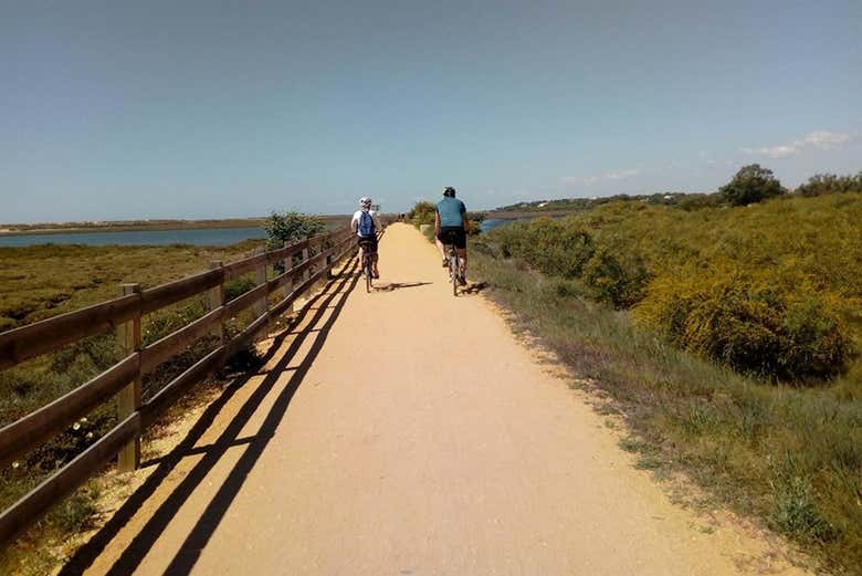 Pendant la balade à vélo