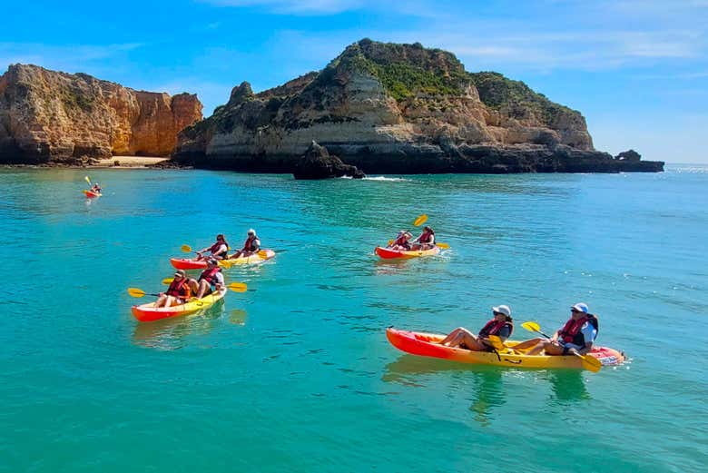 Kayak along the coast of Alvor