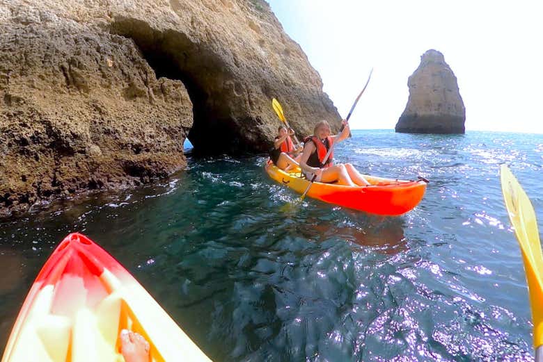 Enjoy a kayak tour around sea caves