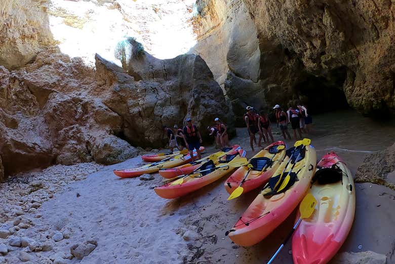 In una grotta dell'Algarve