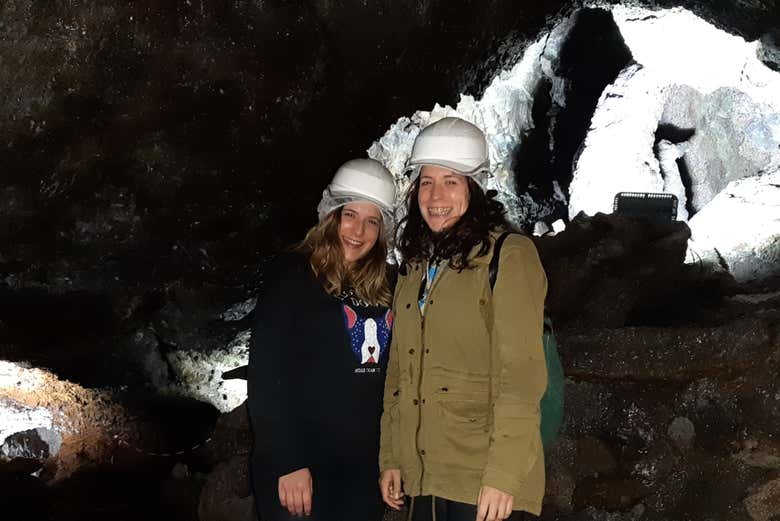 In una grotta vulcanica dell'Isla Terceira