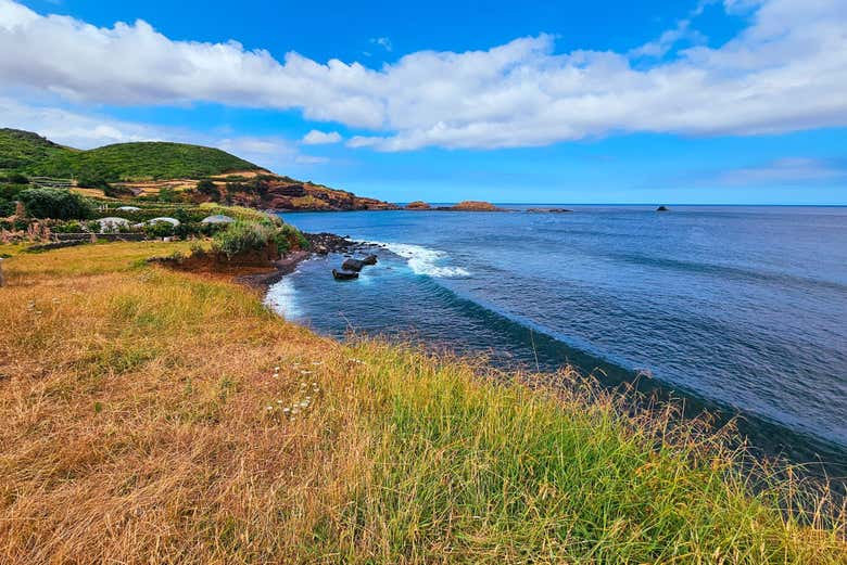 Paisajes de la costa de Terceira