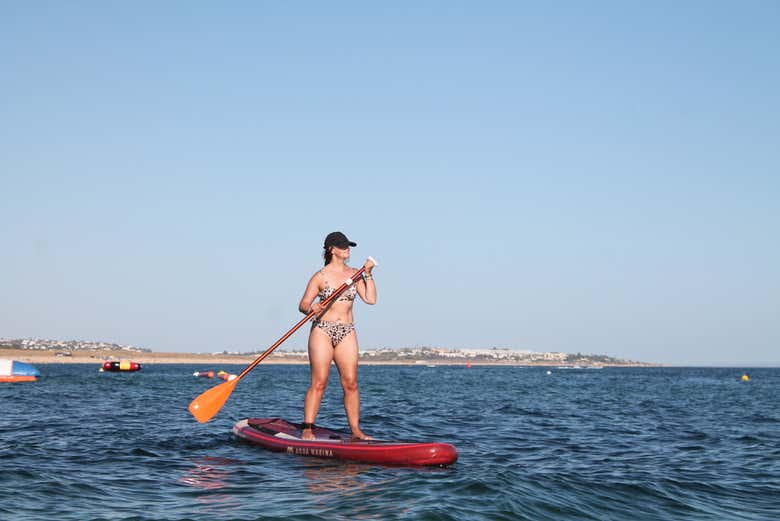 Remando por aguas del Algarve