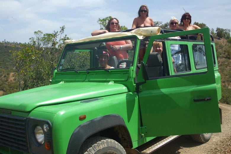 Disfrutando del jeep safari