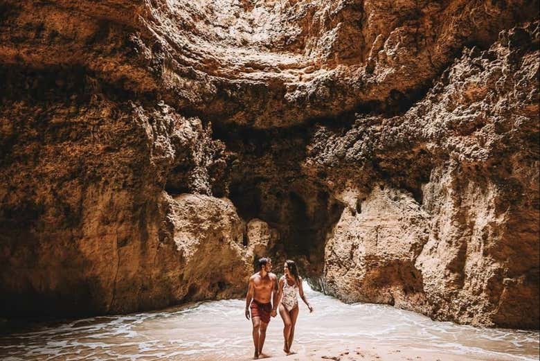Passeando pelas grutas
