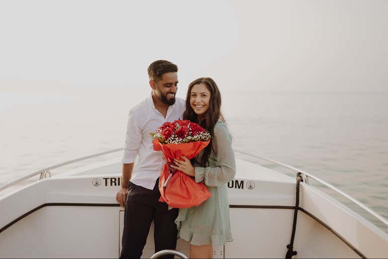 Viviréis románticos momentos a bordo
