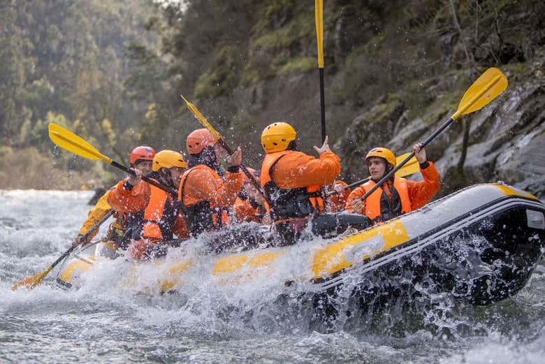 Rafting en acción