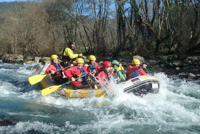 Durante il percorso di rafting
