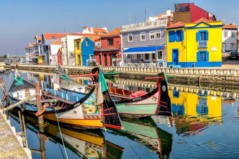 Barcos moliceros em Beira-Mar
