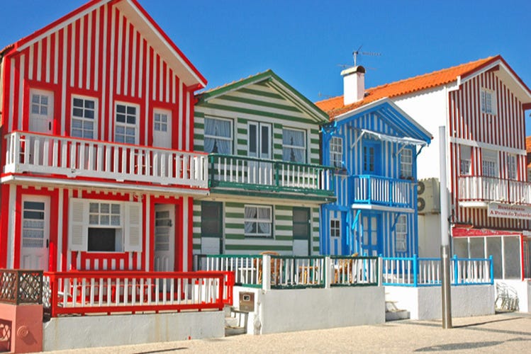 Maisons colorées de Costa Nova