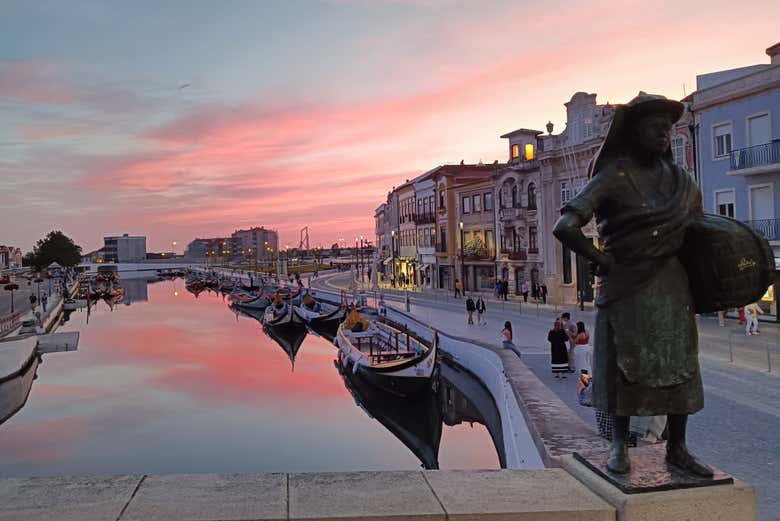 O canal central de Aveiro
