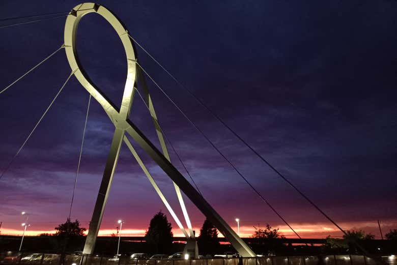 Calles de Aveiro por la noche