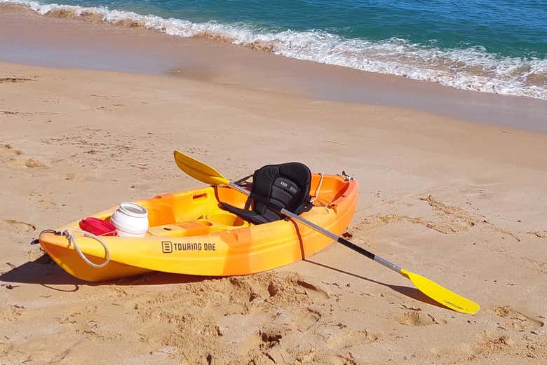 Kayak en la playa