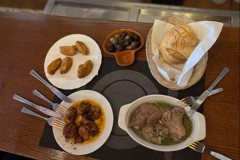 Iguarias em uma taberna de Borba