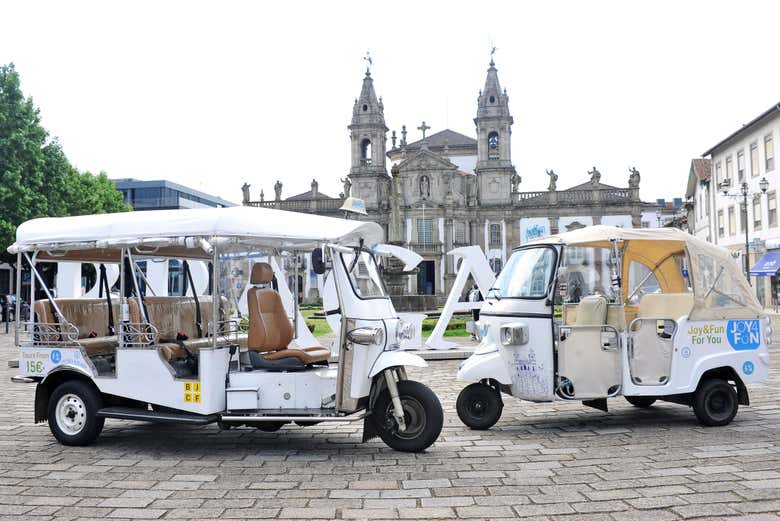 Frente a la catedral de Braga