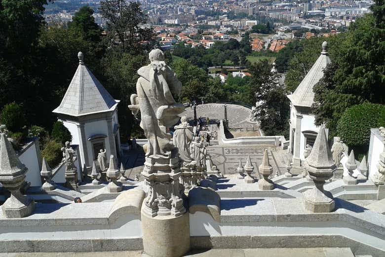 Vistas do topo da escadaria