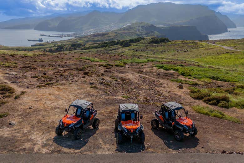 Tudo pronto para o tour de buggy na Madeira