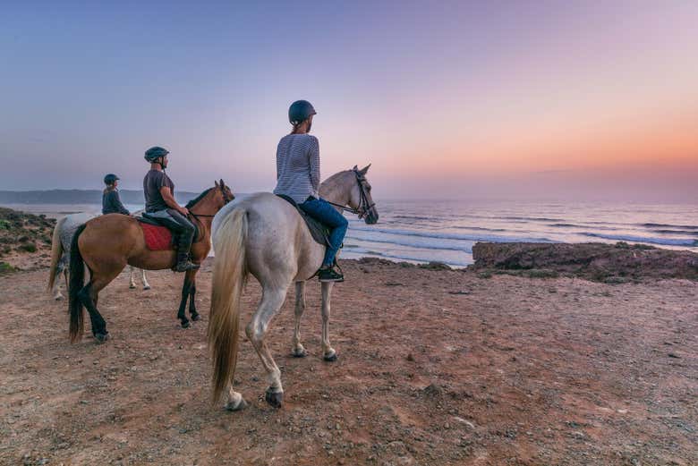 Playa de Bordeira al atardecer