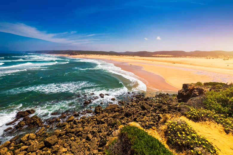 La bellissima costa dell'Algarve occidentale
