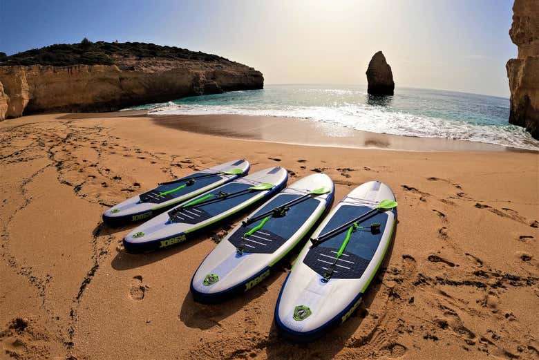 Tudo pronto para o paddle surf