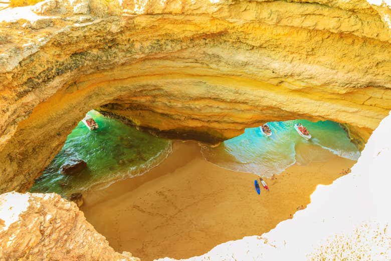 Interior das grutas