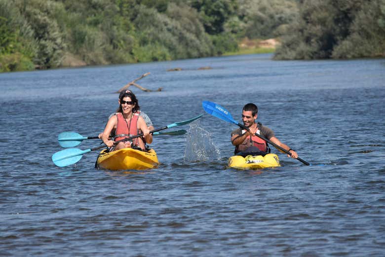 Kayak en famille