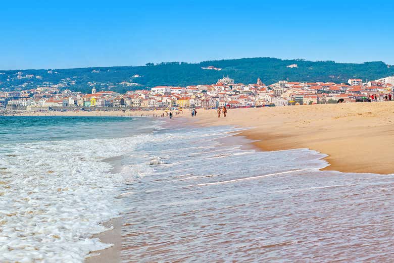 Una spiaggia di sabbia bianca a Figueira da Foz