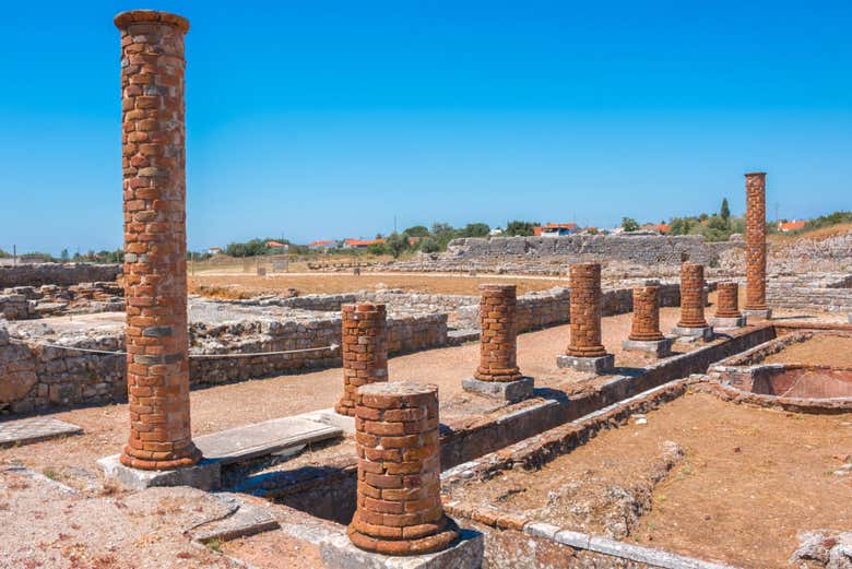 Columns at the roman ruins