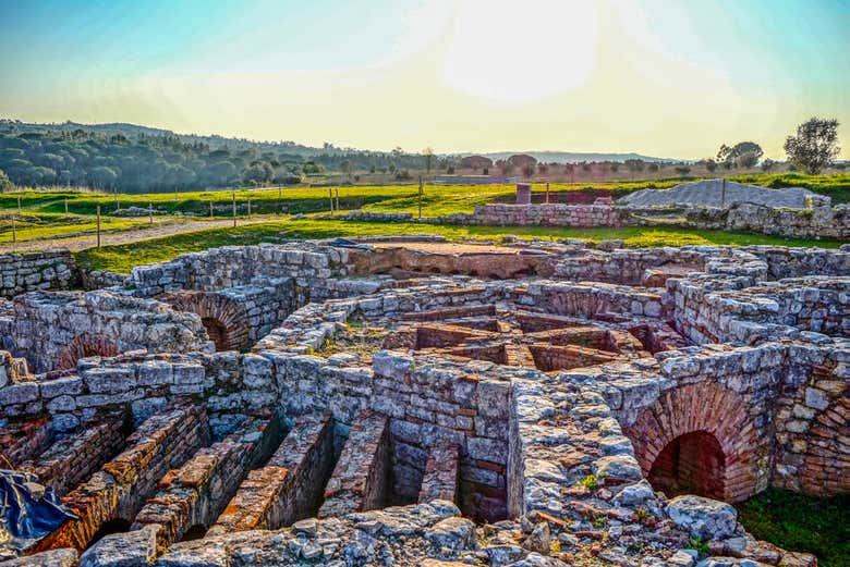 Roman ruins in Conímbriga