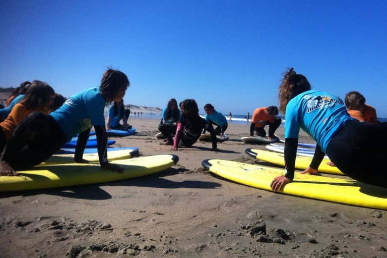 Cours théorique sur la plage