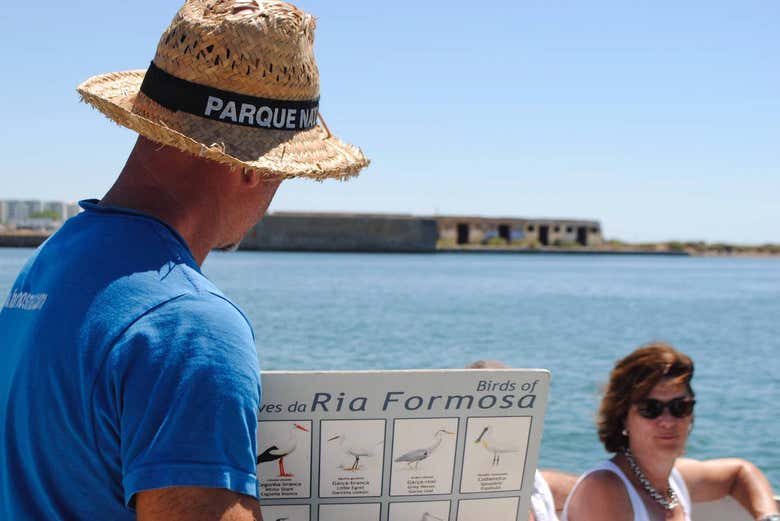 Explicación en el barco
