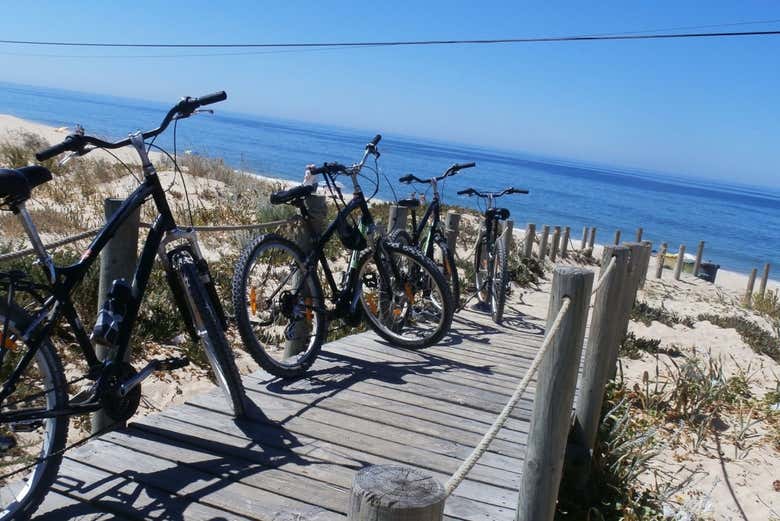 Bikes near the Ria Formosa
