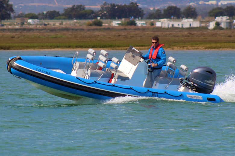 The speedboat trip