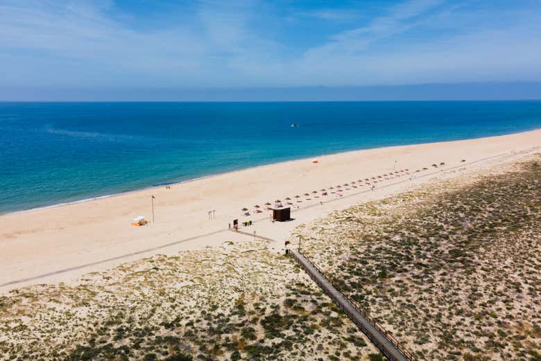 Praia da ilha Deserta